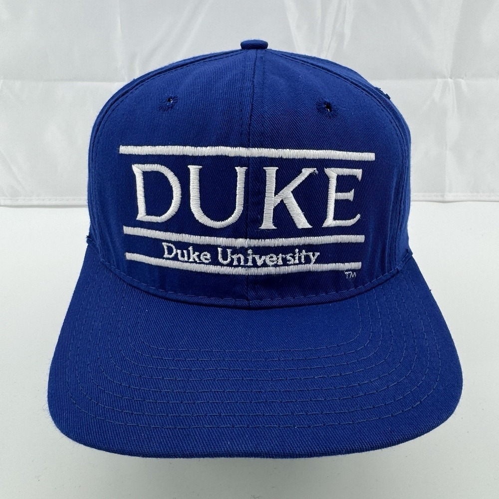Vintage Duke Blue Devils Hat Cap Snapback The Game Split Bar College NCAA 90s‎